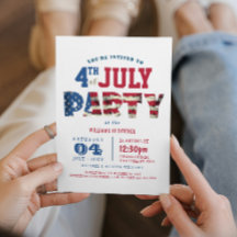 Enkel och Elegant Fjärde juli i Party