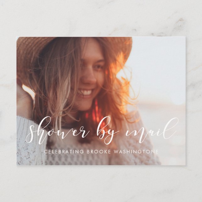 Enkel och elegant för babyskor per e-postfoto vykort (Framsida)