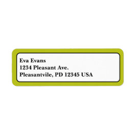 Enkel och Elegant Returadress Etikett