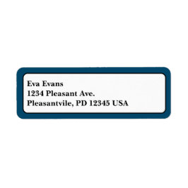 Enkel och Elegant Returadress Etikett