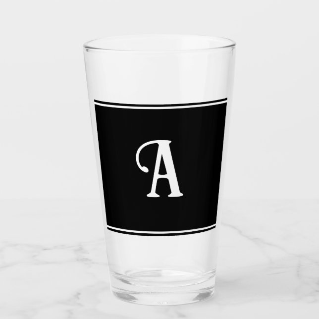 Enkel och Elegant Svartvitt Anpassningsbar - börja Glaskopp (Framsida)