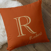 Enkel och enkel monogrammatisk - Bränd Orange och