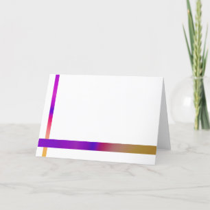 Enkel och färgrik design tackkort