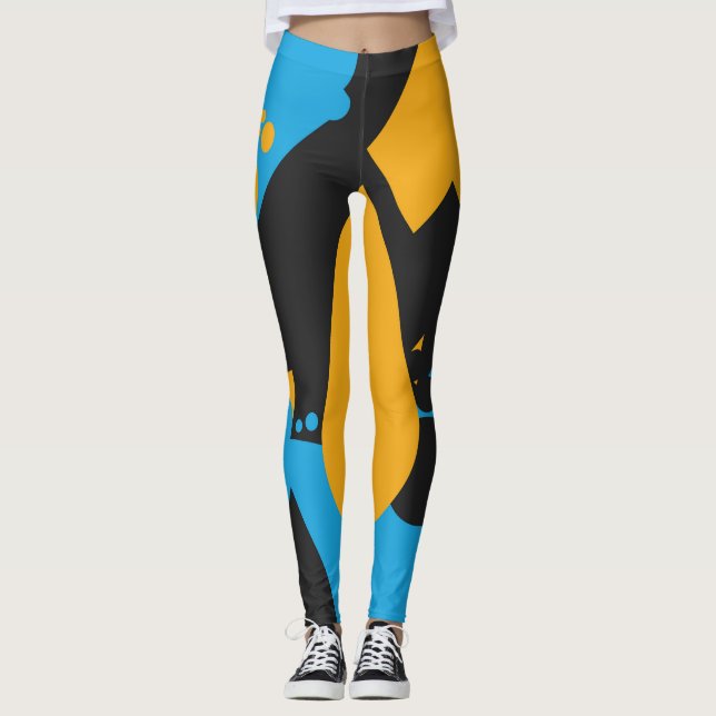 Enkel och fetstilt Tårar Leggings (Framsida)