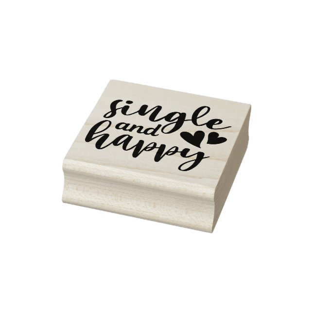 Enkel och Glad Typografi Gummistämpel Stämpel (Stämpel)