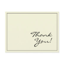 Enkel och grundläggande "Tack!" vykort