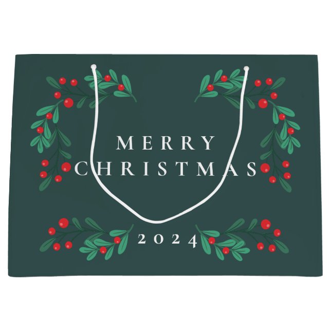 Enkel och klassisk Blommigt Ram Helgdag Gift Bag (Framsidan)