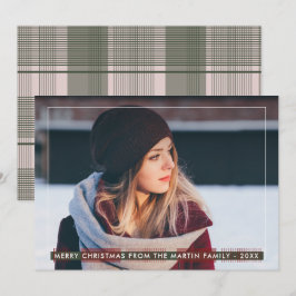 Enkel och klassisk jultomte i Land Julkort