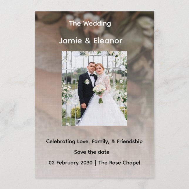 Enkel och klassisk ogräsrensningsinbjudan  inbjudningar (Framsida)