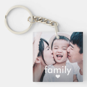 Enkel och minimal familjetyp med Heart Photo Ke