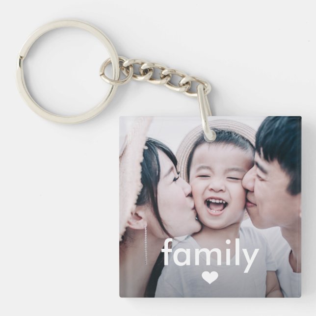 Enkel och minimal familjetyp med Heart Photo Ke (Framsidan)