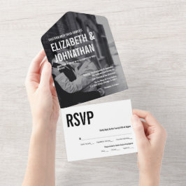 Enkel och minimal typografi - foto Bröllop