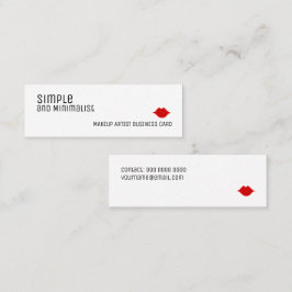 enkel och minimalistisk elegant mini visitkort