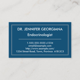 Enkel och modern Endocrinologistvisitkort Visitkort