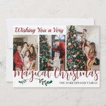 Enkel och modern fotopatsamling i julfamiljen