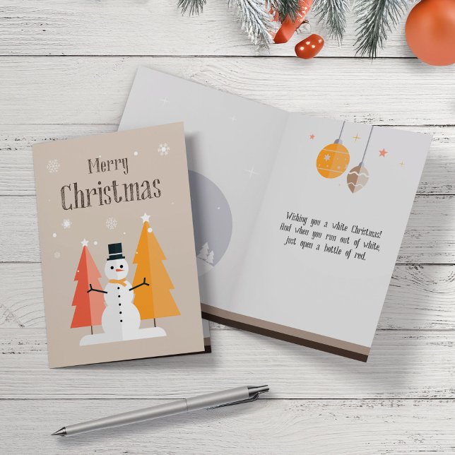 Enkel och modern julkort. helgkort (Skapare uppladdad)