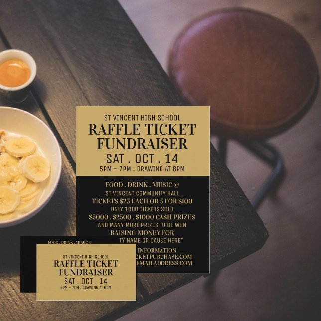 Enkel och modern, Raffle Biljett Fundraiser-händel Reklamblad (Skapare uppladdad)