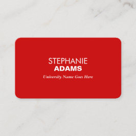 Enkel och modern Röda Student Student Universitete