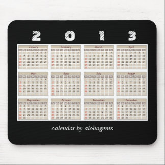 Enkel och proper 2013 kalender Mousepad Musmatta