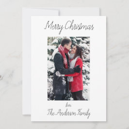 Enkel och ren skript julkort