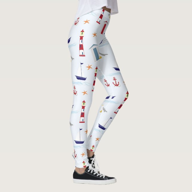 Enkel och Roligt Nautisk Leggings (Höger)