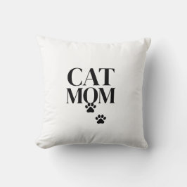 Enkel och söt kattmamma kudde