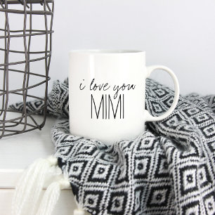 Enkel och söt Personlig I Kärlek You Mimi Kaffemugg