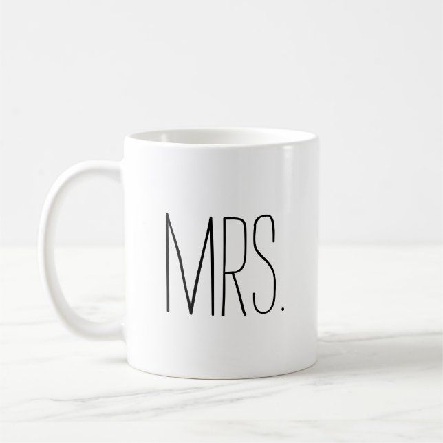 Enkel och söt Personlig Mrs. Kaffemugg (Vänster)