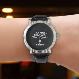 Enkel och svensk citattecken Personlig Pappa Gift Armbandsur