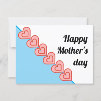 Enkel och vacker med hjärta vykort