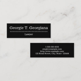 Enkel och vanlig advokatvisitkort mini visitkort