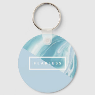 Enkel oförskräckt keychain nyckelring