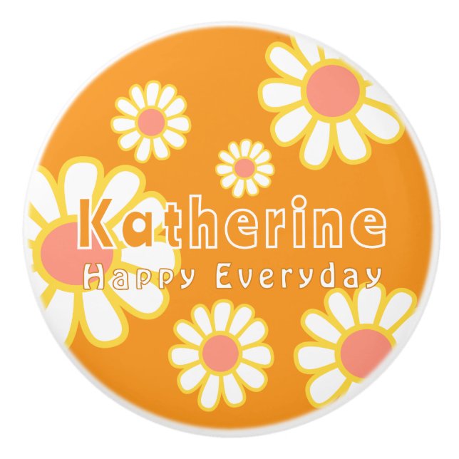 Enkel Orange för daisy Knopp (Framsidan)