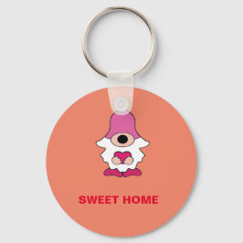 ENKEL ORANGE GENOME SWEET HOME MAGNET NYCKELRING