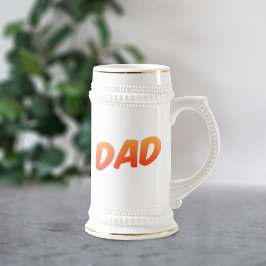 Enkel Orange i Pappa och vit stam Sejdel