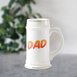 Enkel Orange i Pappa och vit stam Sejdel