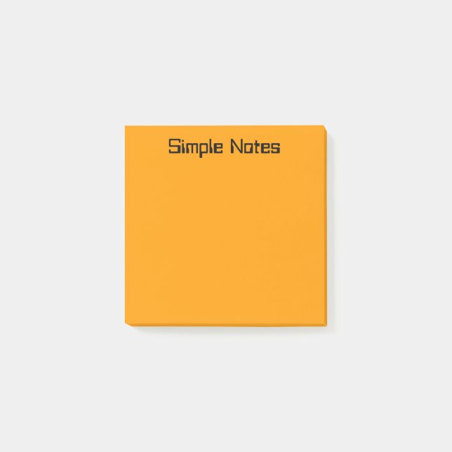 Enkel Orange Post-it Block (Framsida)