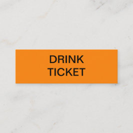 Enkel Orange till hösten Nylott Bröllop Drink Bilj Mini Visitkort