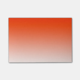 Enkel orange till vit post-it block