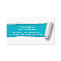 Enkel original- turkos riven sönder papper design…