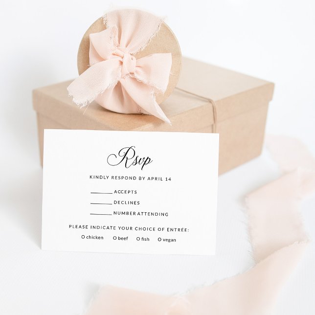 Enkel OSA för Elegant | Vitt val av svartvitt Tilläggskort (Skapare uppladdad)