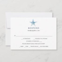 Enkel OSA kort för Beach-bröllop