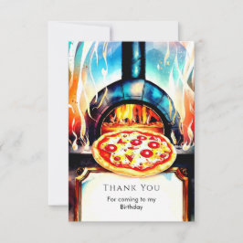 Enkel Ostfest Pizzafödelsedag Tack Kort