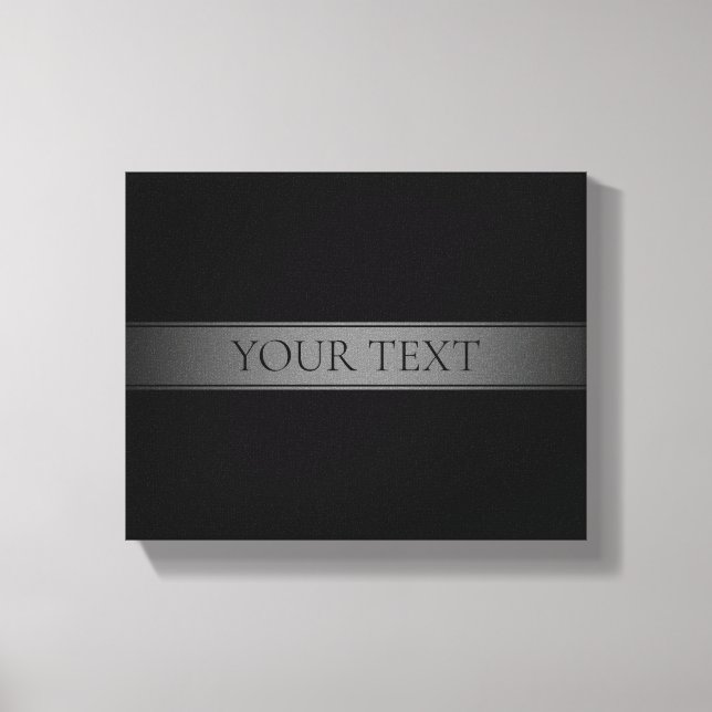 Enkel övertoning av Elegant Rand redigerbar Färg Canvastryck (Framsida)