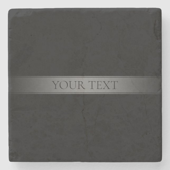 Enkel övertoning av Elegant Rand redigerbar Färg Stenunderlägg (Framsidan)