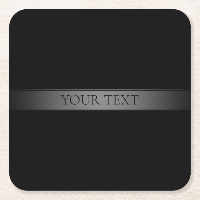 Enkel övertoning av Elegant Rand redigerbar Färg Underlägg Papper Kvadrat (Framsidan)