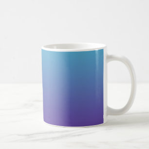 Enkel övertoningsbakgrund Lila Turkos Blå Kaffemugg
