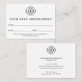 Enkel påminnelse om elegant Professionell Black & Tidsbeställning Kort