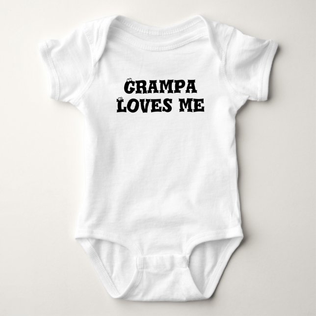 Enkel pappa älskar mig bebis underkläder t shirt (Framsida)