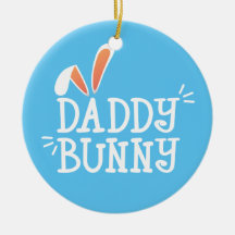 Enkel pappa Bunny Påsk Typografi | Ornament